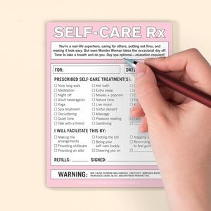 Novelty Notepad Self-Care Rx Stocking Stuffer